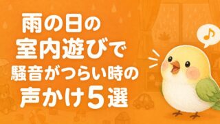 雨の日の室内遊びで騒音がつらい時の声かけ5選